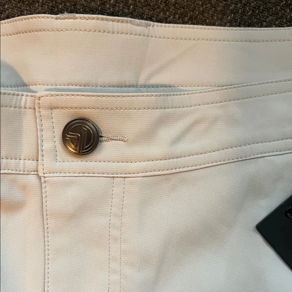 Classic Cream Men's Flat Front Shorts